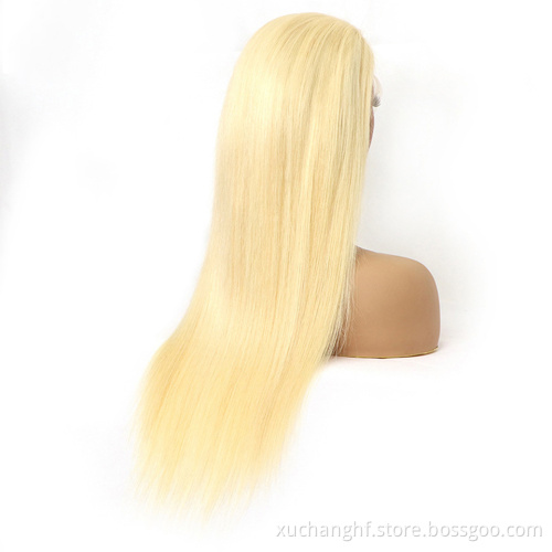 Raw European Natural 613 Blonde Cuticle Aligned Human Hair Piece Hd Full Lace Wig,Brazilian Thin Swiss Hd Lace Wig Virgin Hair
